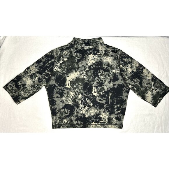 UNDER ARMOUR Cropped Top Women's Size S Meridian Print Running Shirt Gym Workout - Picture 11 of 11